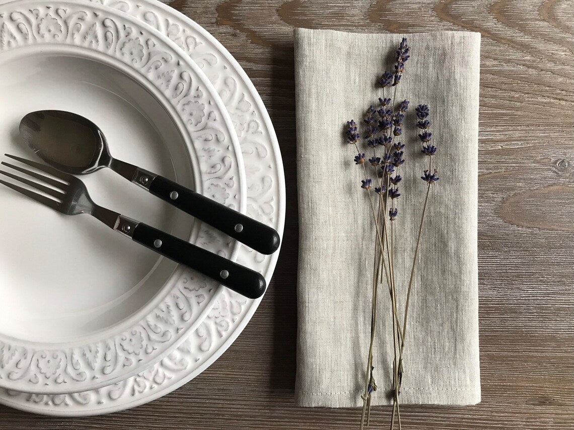 100% Linen Napkins, Assorted colors