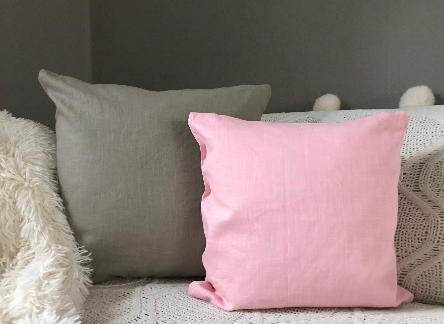 100% linen cushion cover. Pillow case