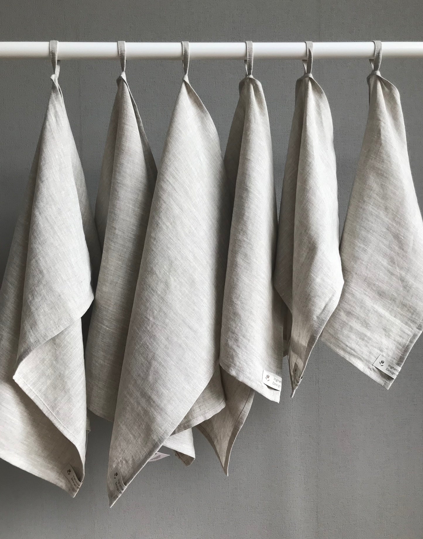 100% linen tea towel. Dish hand towel. Natural Linen