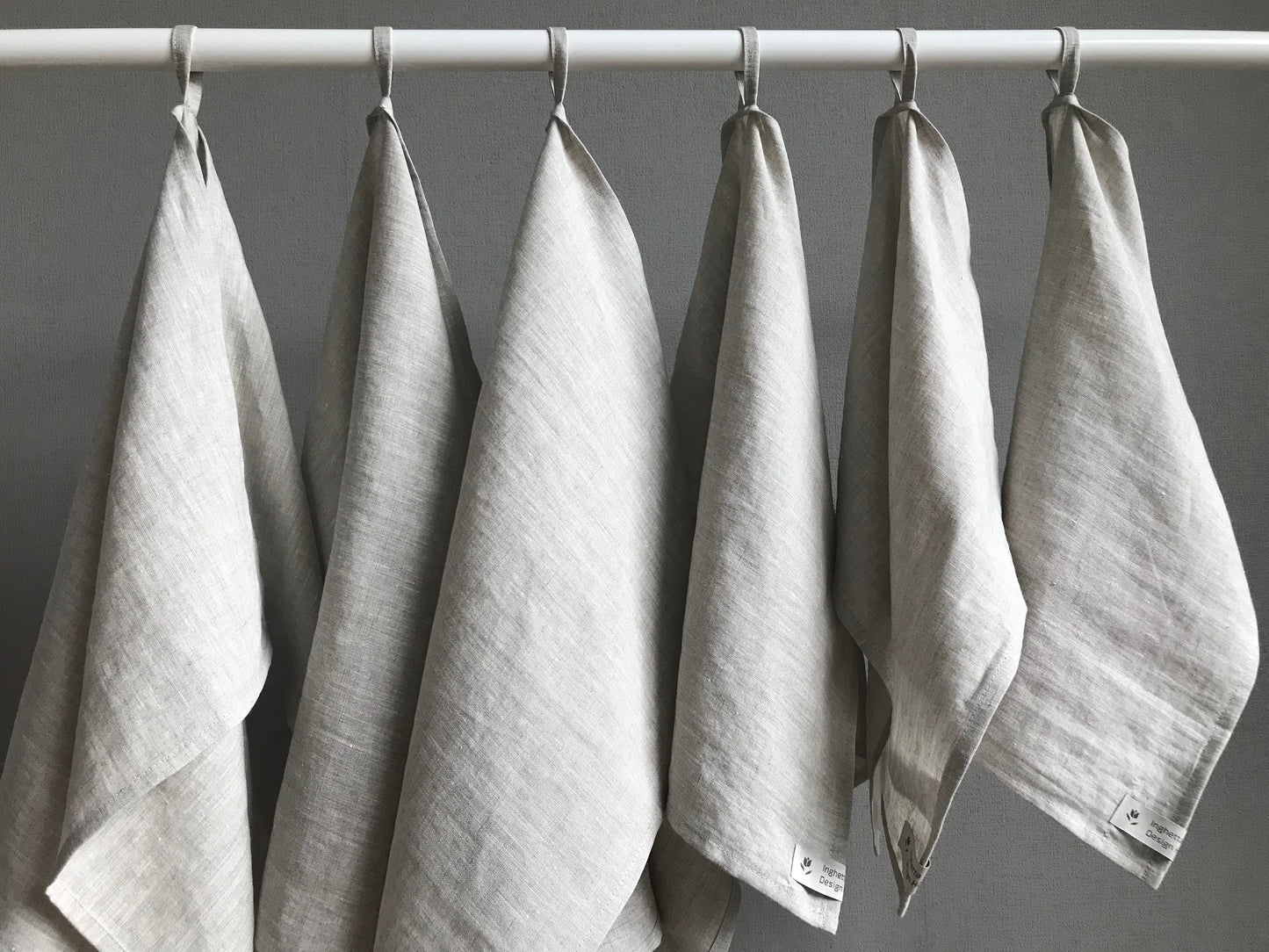 100% linen tea towel. Dish hand towel. Natural Linen