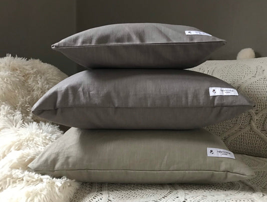 100% linen cushion pillow cover. Assorted colors