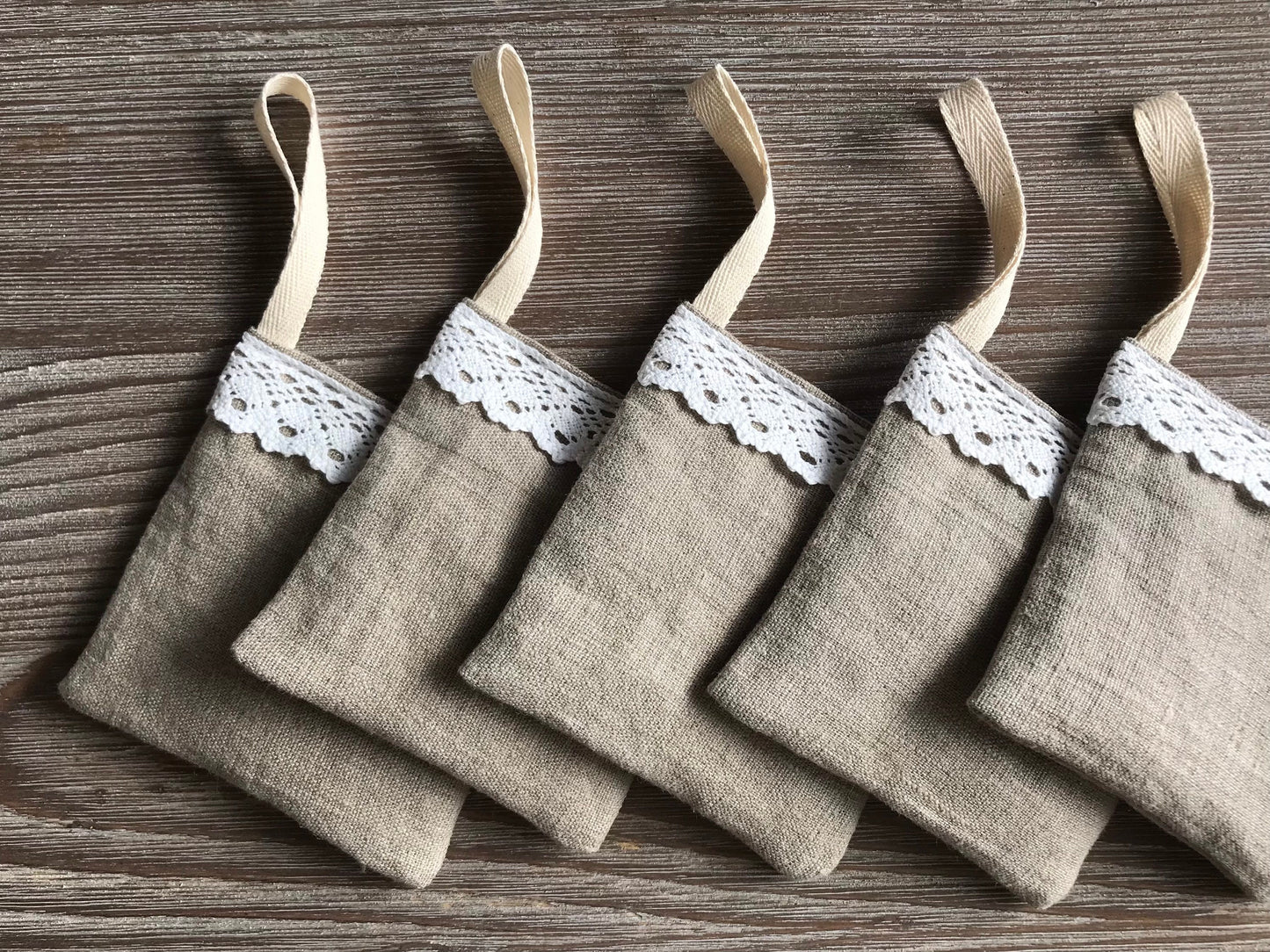 Linen lavender sachet. Lavandula bag scent